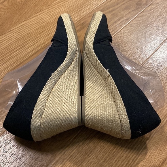 George Women’s Black Slip  on Wedge Heels (Size 10) - Picture 4 of 7